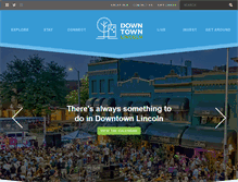 Tablet Screenshot of downtownlincoln.org